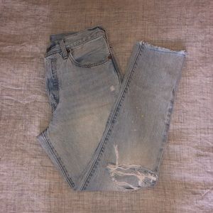 Levi’s light wash 501 jeans